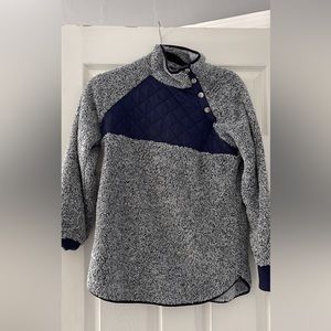 Fuzzy asymmetrical sweater